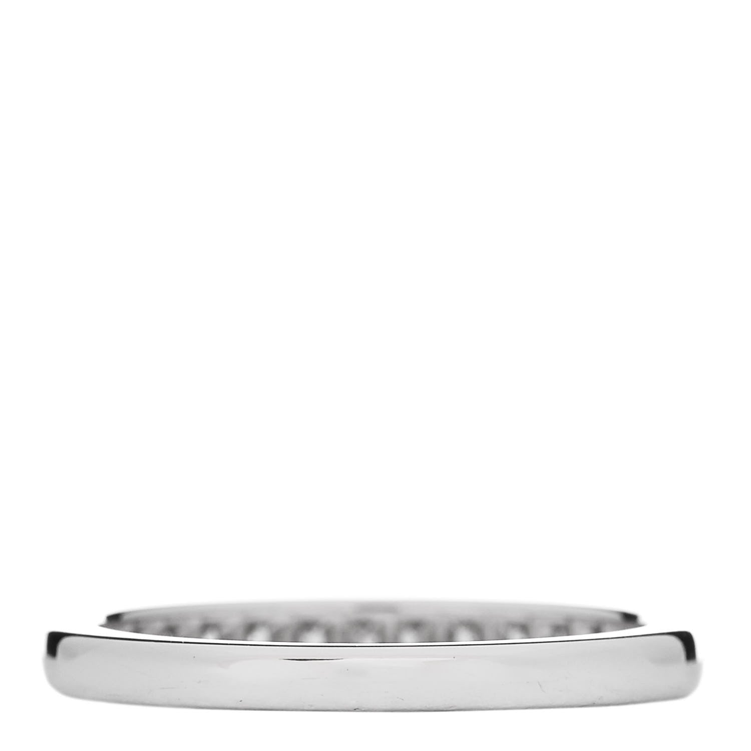 Tiffany Platinum Diamond 2.5mm Half Circle Wedding Band Ring 52 6 3 of 6