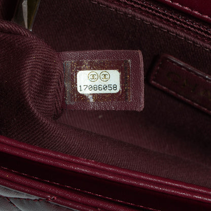 Chanel Calfskin Perfect Edge Medium Flap Burgundy 6 of 9