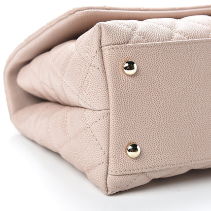 Chanel Caviar Quilted Small Coco Handle Flap Light Pink 9 of 11