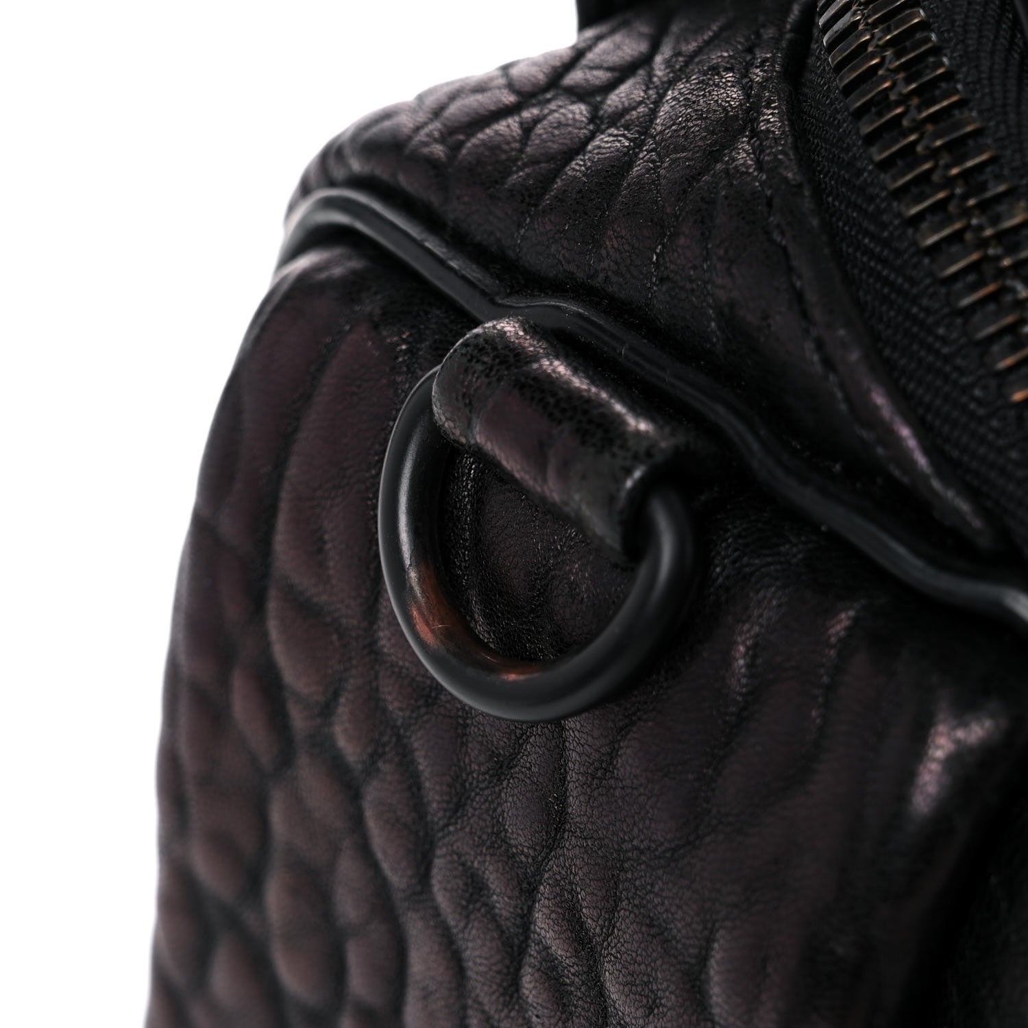 Alexander Wang Pebbled Lambskin Mini Rockie Black Matte Black Hardware 14 of 17