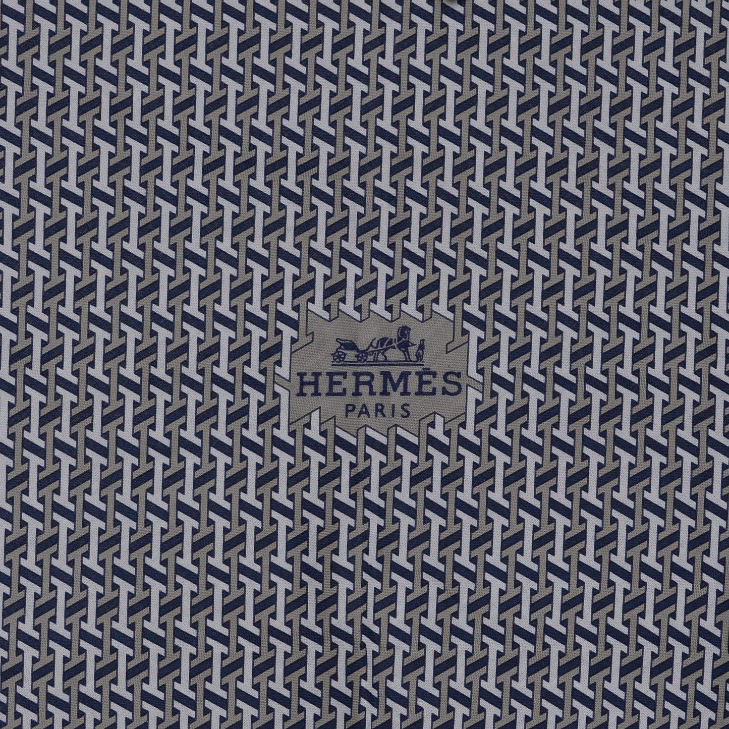 Mens Cotton H Sublime Losange Scarf GM