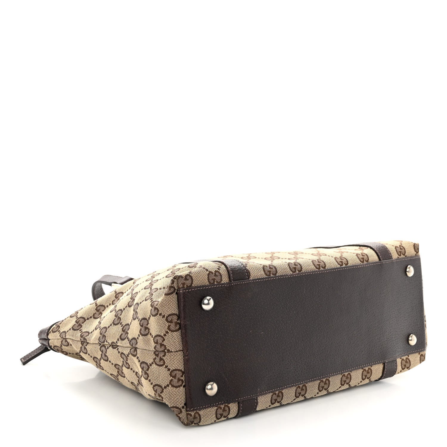 Gucci Monogram Medium Abbey Tote Dark Brown 4 of 10