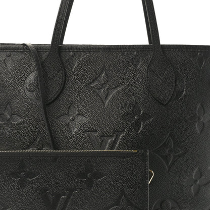Louis Vuitton Empreinte Monogram Giant Neverfull MM Black 8 of 10