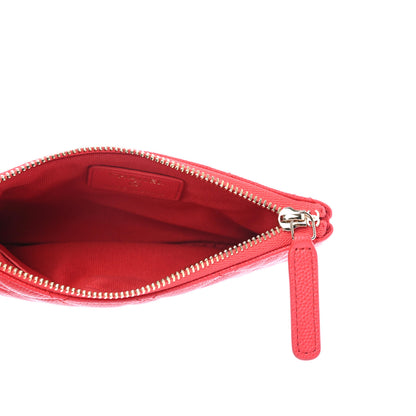 Chanel Caviar Quilted Small Cosmetic Case Red 5 of 7