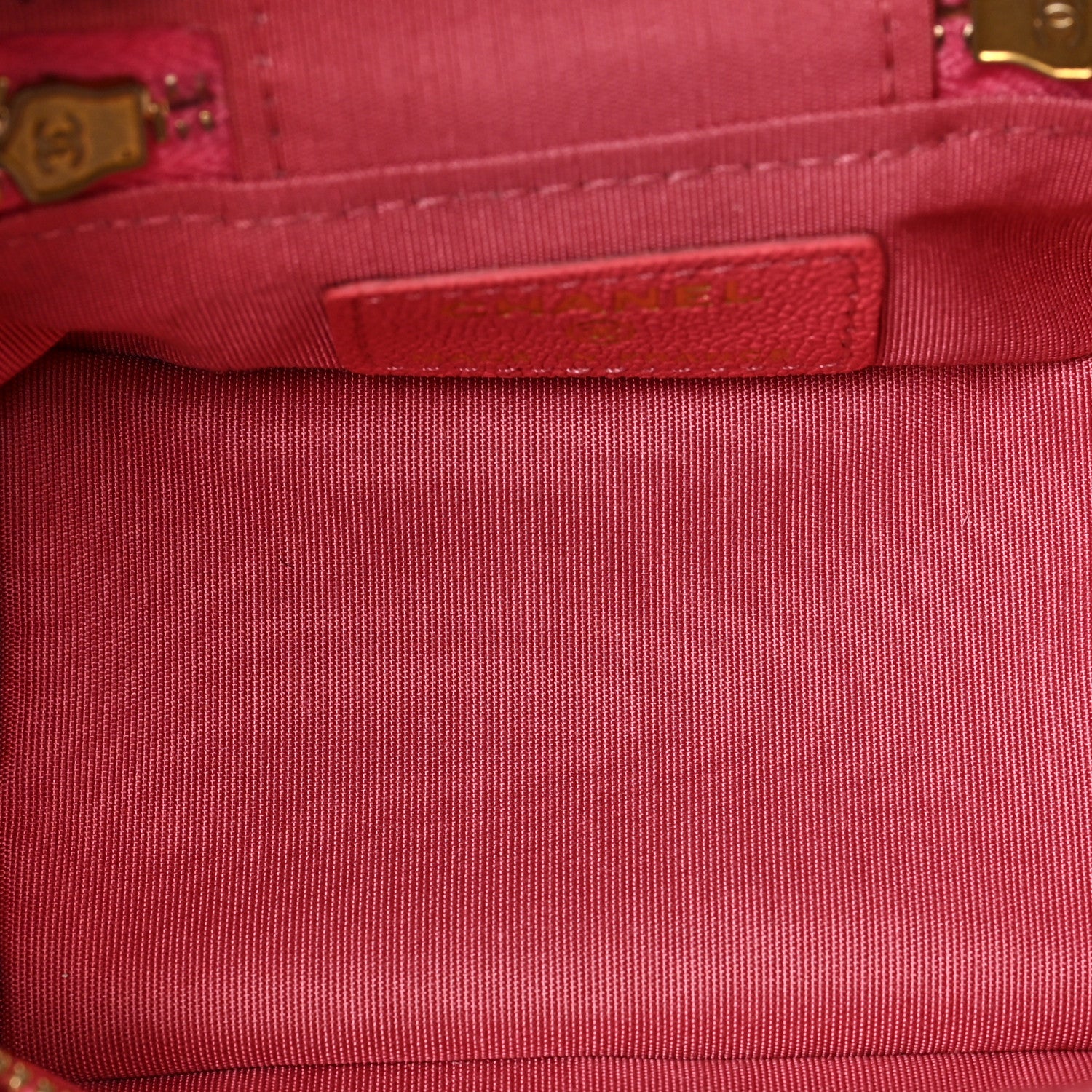 Chanel Caviar Quilted Mini Top Handle Vanity With Chain Pink 5 of 9