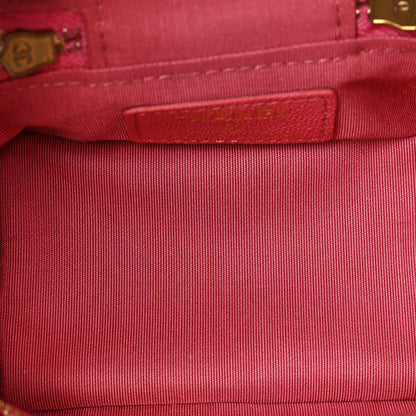 Chanel Caviar Quilted Mini Top Handle Vanity With Chain Pink 5 of 9