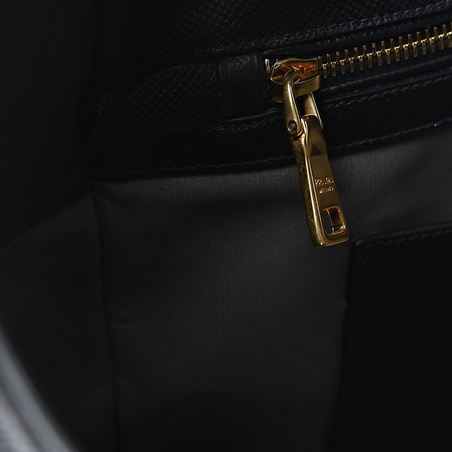 Prada Saffiano Cuir Front Pocket Tote Black 7 of 20