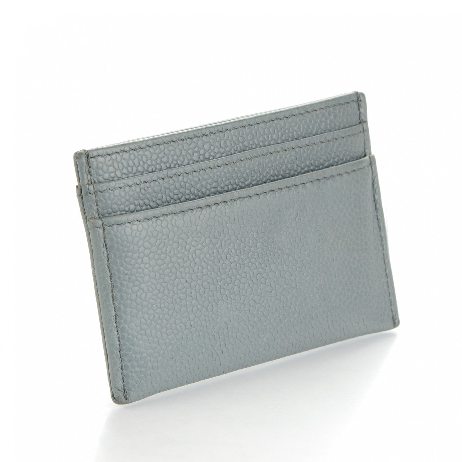 Chanel Caviar Timeless CC Card Holder Grey 3 of 8