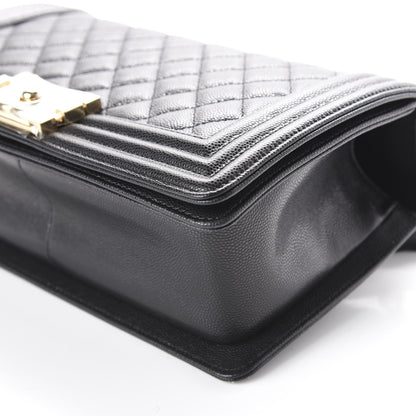 Chanel Caviar Quilted Medium Boy Flap Black 7 of 10