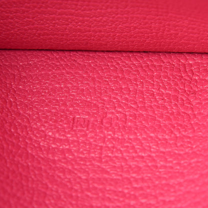 Hermes Chevre Mysore Bi-Color Bearn Gusset Wallet Etoupe Rose Shocking 9 of 14