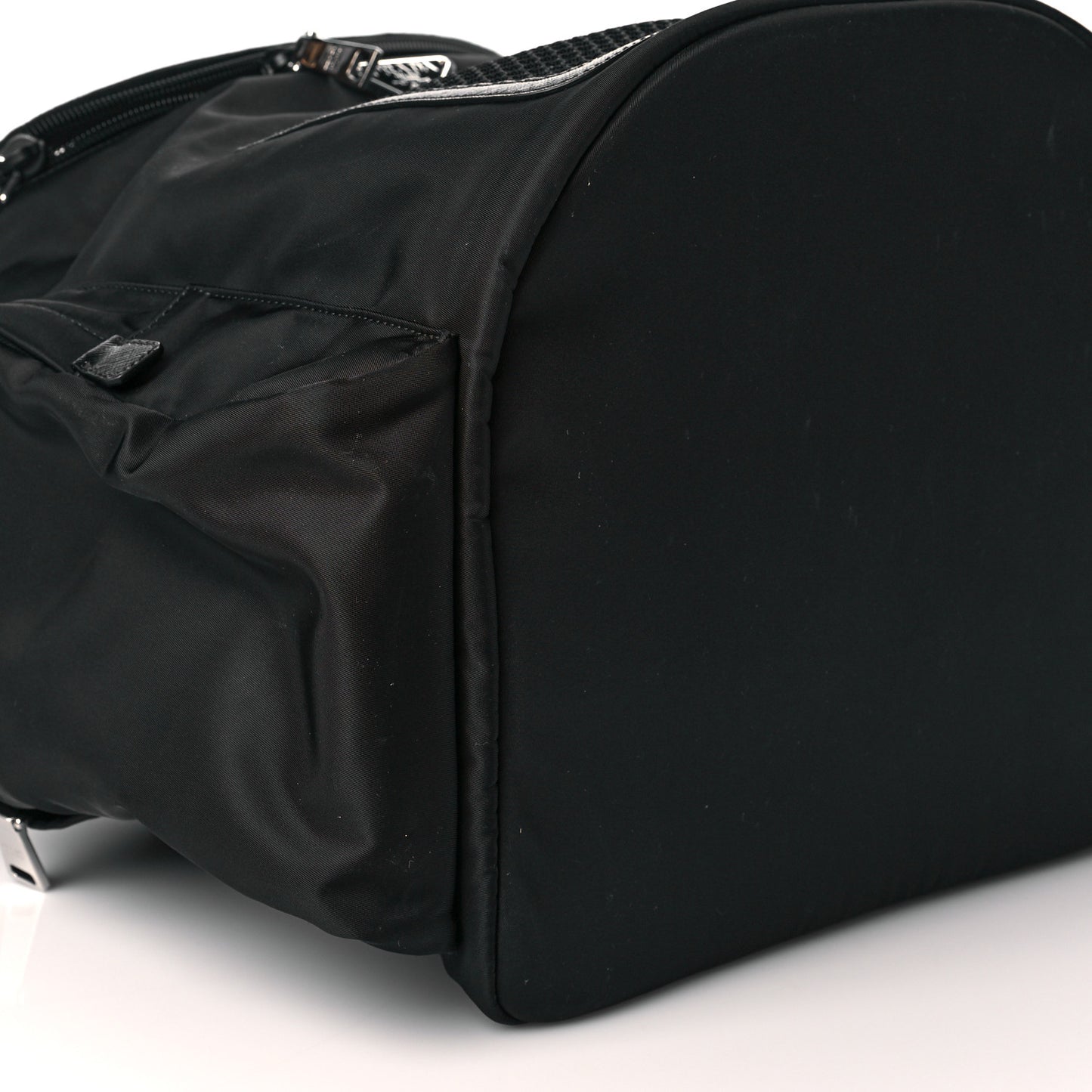 Re-Nylon Saffiano Pet Carrier Backpack Black