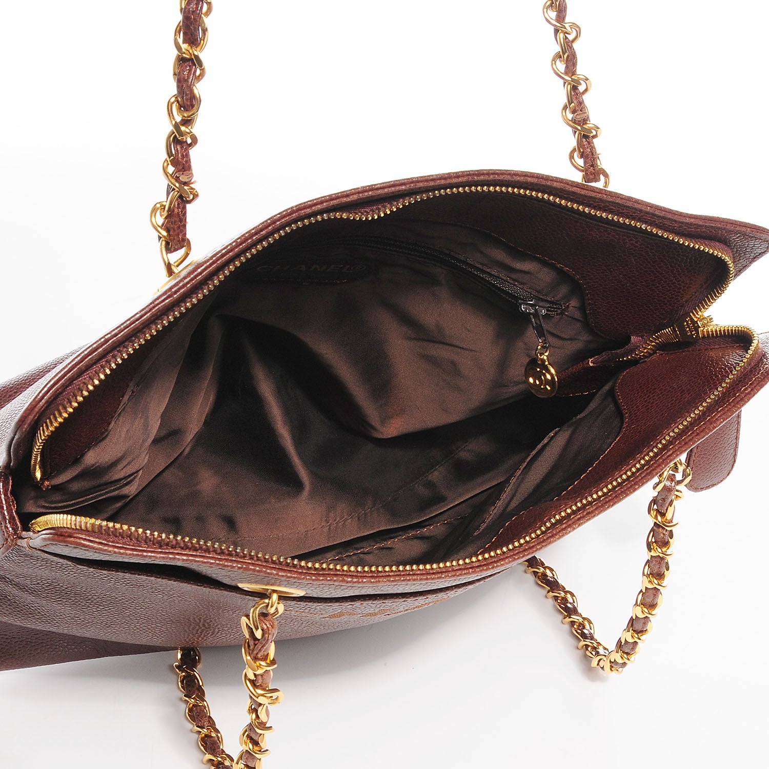 Chanel Caviar Shoulder Bag Brown 5 of 9