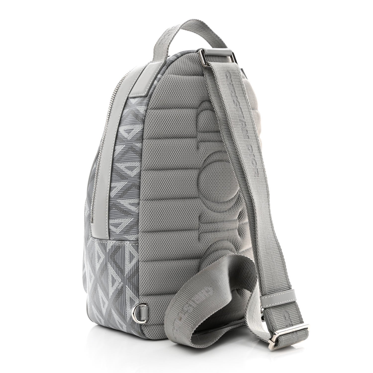 Christian Dior Coated Canvas CD Diamond Mini Rider Backpack Gray 3 of 10