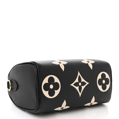 Louis Vuitton Empreinte Monogram Giant Nano Speedy Black Beige 4 of 11