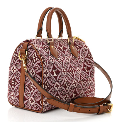 Louis Vuitton Jacquard Since 1854 Speedy Bandouliere 25 Bordeaux 3 of 13