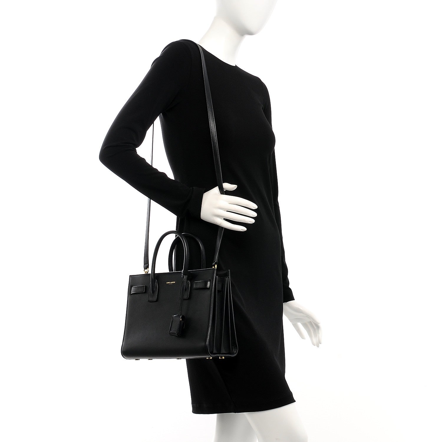 Saint Laurent Calfskin Baby Sac De Jour Black 2 of 8