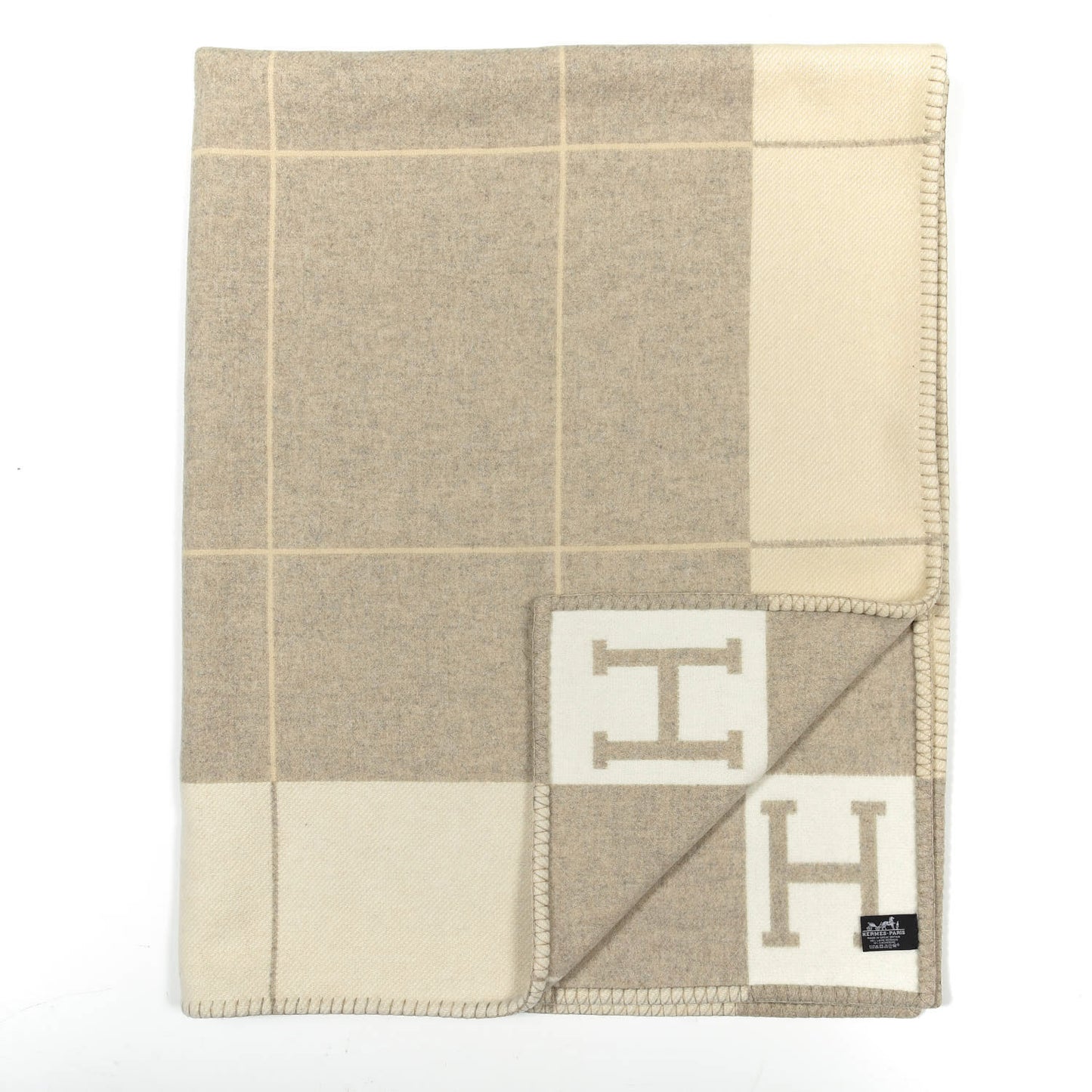 Wool Cashmere Avalon III Blanket Coco Camomille