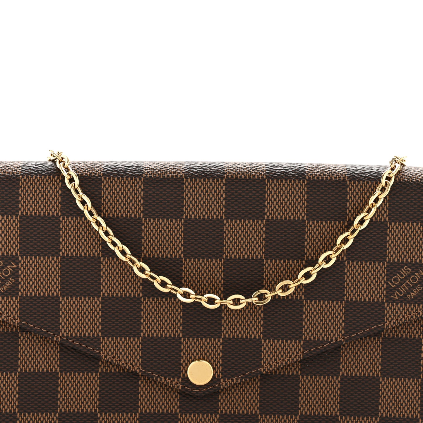 Damier Ebene Pochette Felicie Chain Wallet