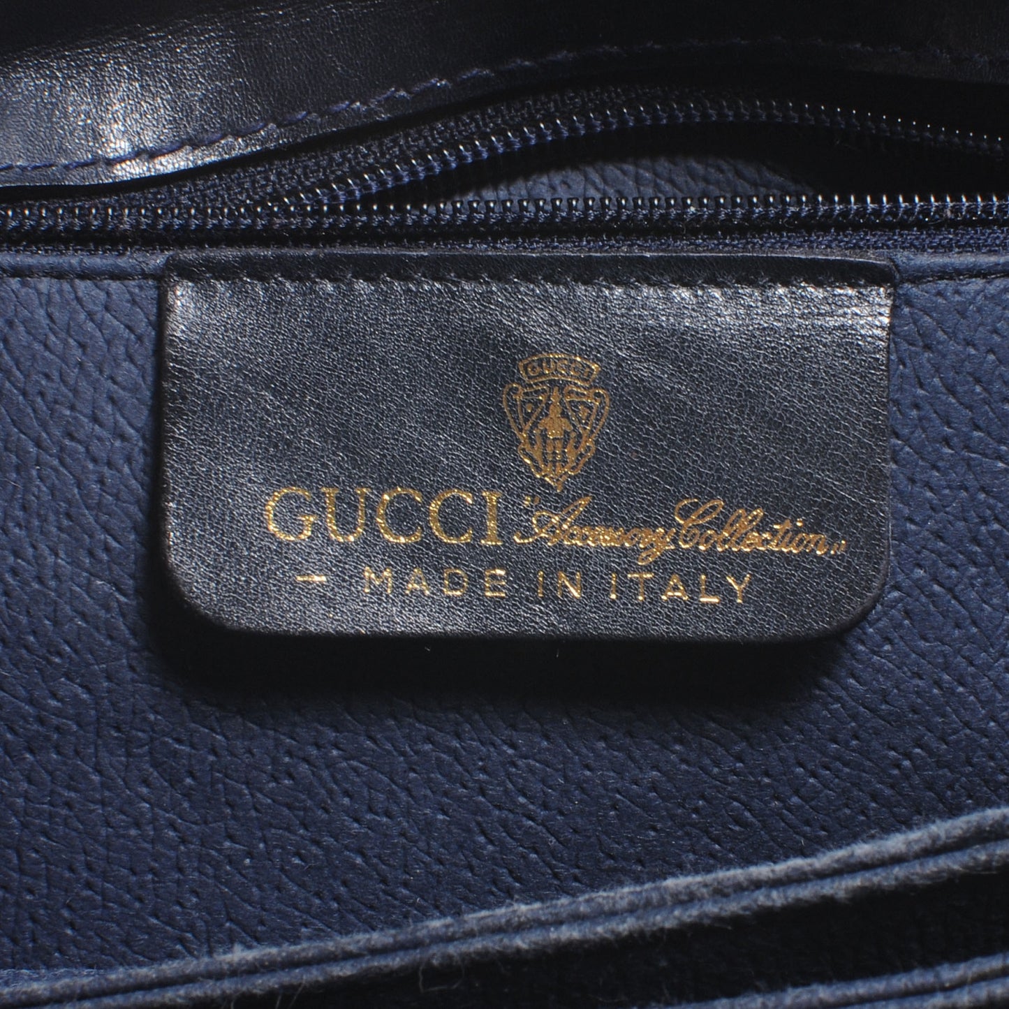 Monogram Web Shoulder Bag Navy Blue