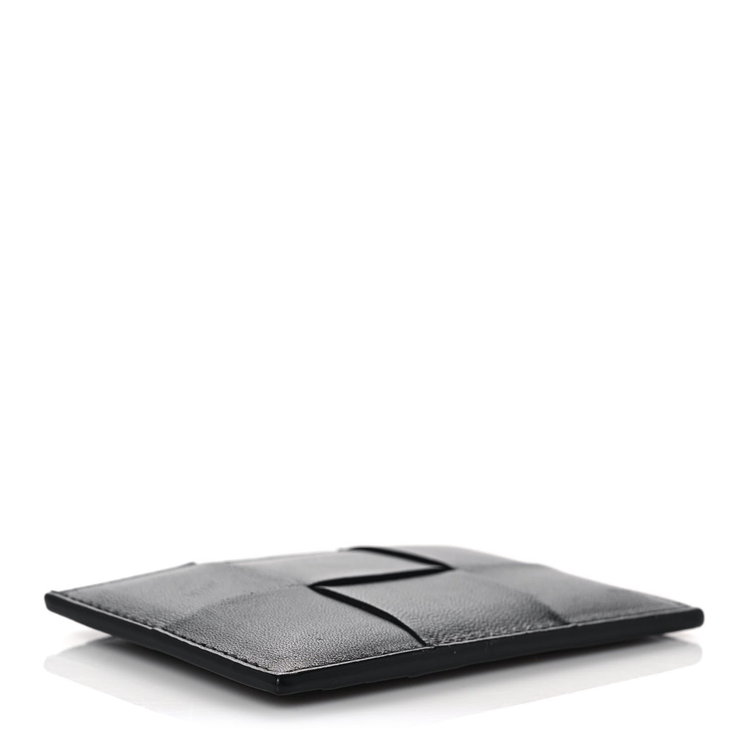 Bottega Veneta Nappa Intreccio Cassette Credit Card Holder Black 4 of 7