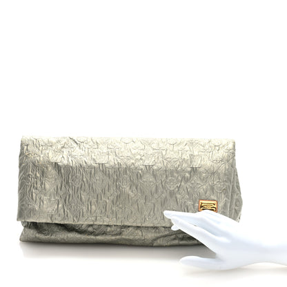 Louis Vuitton Jacquard Quilted Monogram Limelight Clutch GM Perle 2 of 6