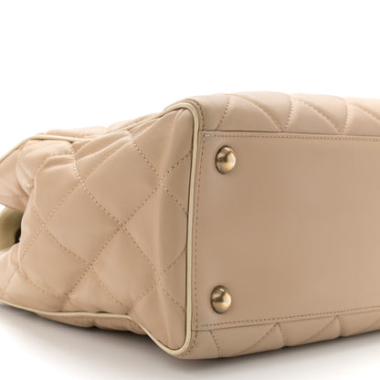 Chanel Lambskin Quilted Small Portobello Tote Beige 9 of 13