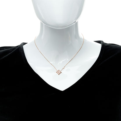 Louis Vuitton 18K Pink Gold Diamond Pink Mother of Pearl Color Blossom BB Star Pendant Necklace 2 of 6