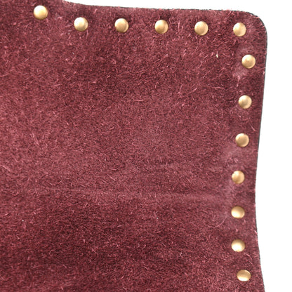 Valentino Garavani Calfskin Enchanted Wonderland Medium Guitar Strap Rockstud Rolling Flap Saddle Bag Rubin 11 of 15