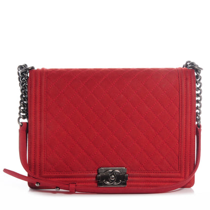 Chanel Iridescent Caviar Large Boy Flap Red 1 of 8