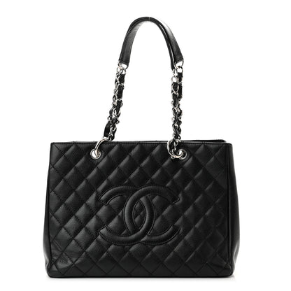 Chanel Caviar Quilted Grand Shopping Tote GST Black 1 of 9