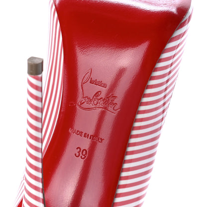 Christian Louboutin Patent So Kate 120 Pumps 39 Pink White 7 of 8