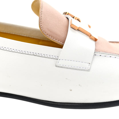 Hermes Calfskin Womens Paris Loafers 36 White Bois De Santal 12 of 15