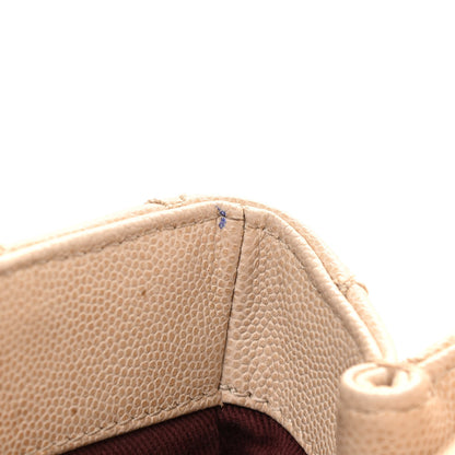 Chanel Caviar Quilted Medium Coco Handle Flap Light Beige 14 of 25