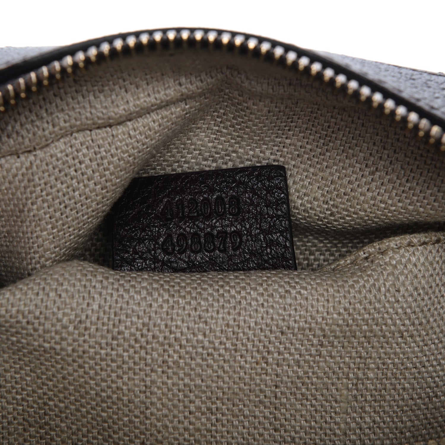 Gucci Textured Calfskin Web Small Webby Bee Shoulder Bag Brown Coffee 7 of 9