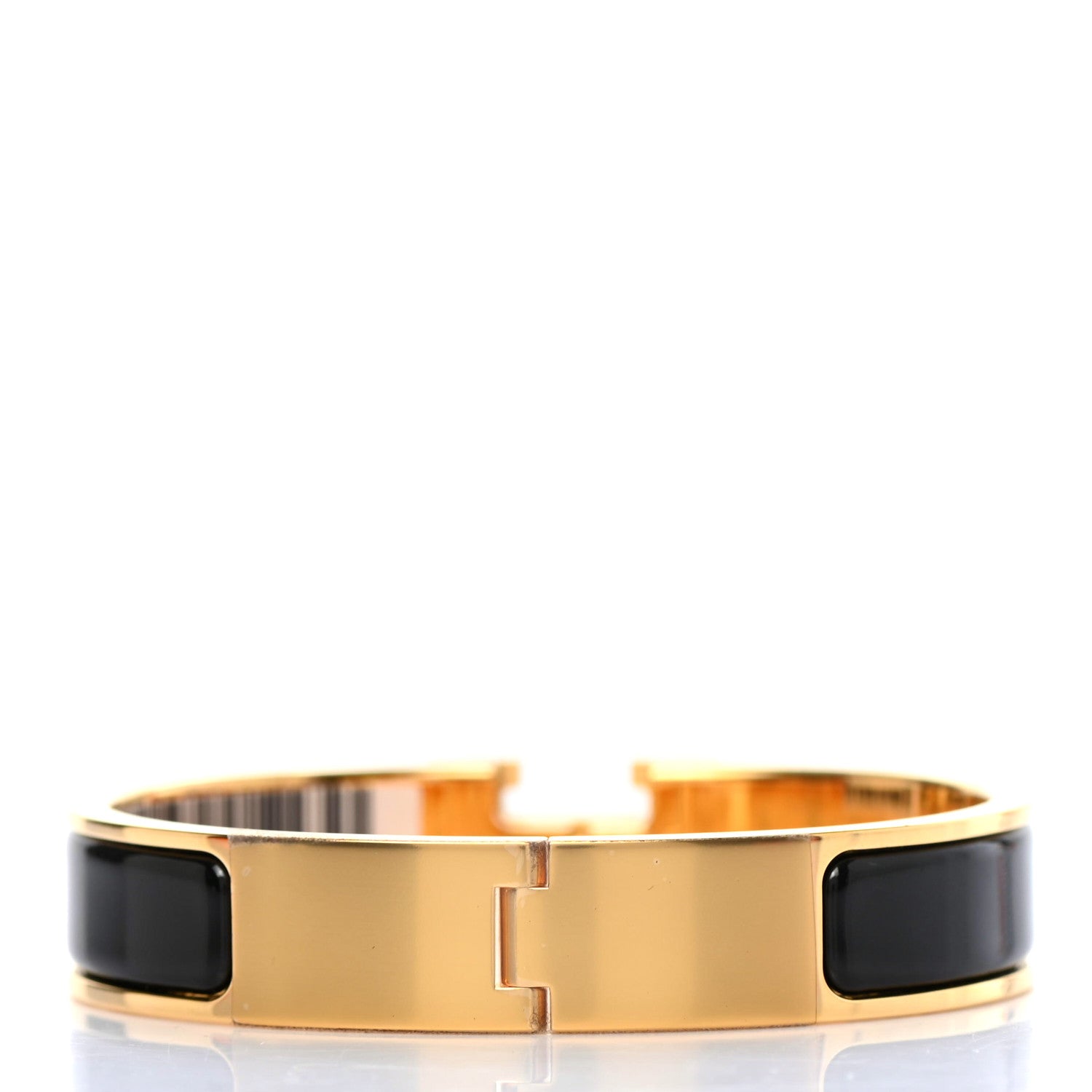 Hermes Enamel Narrow Clic Clac H Bracelet PM Black 2 of 4