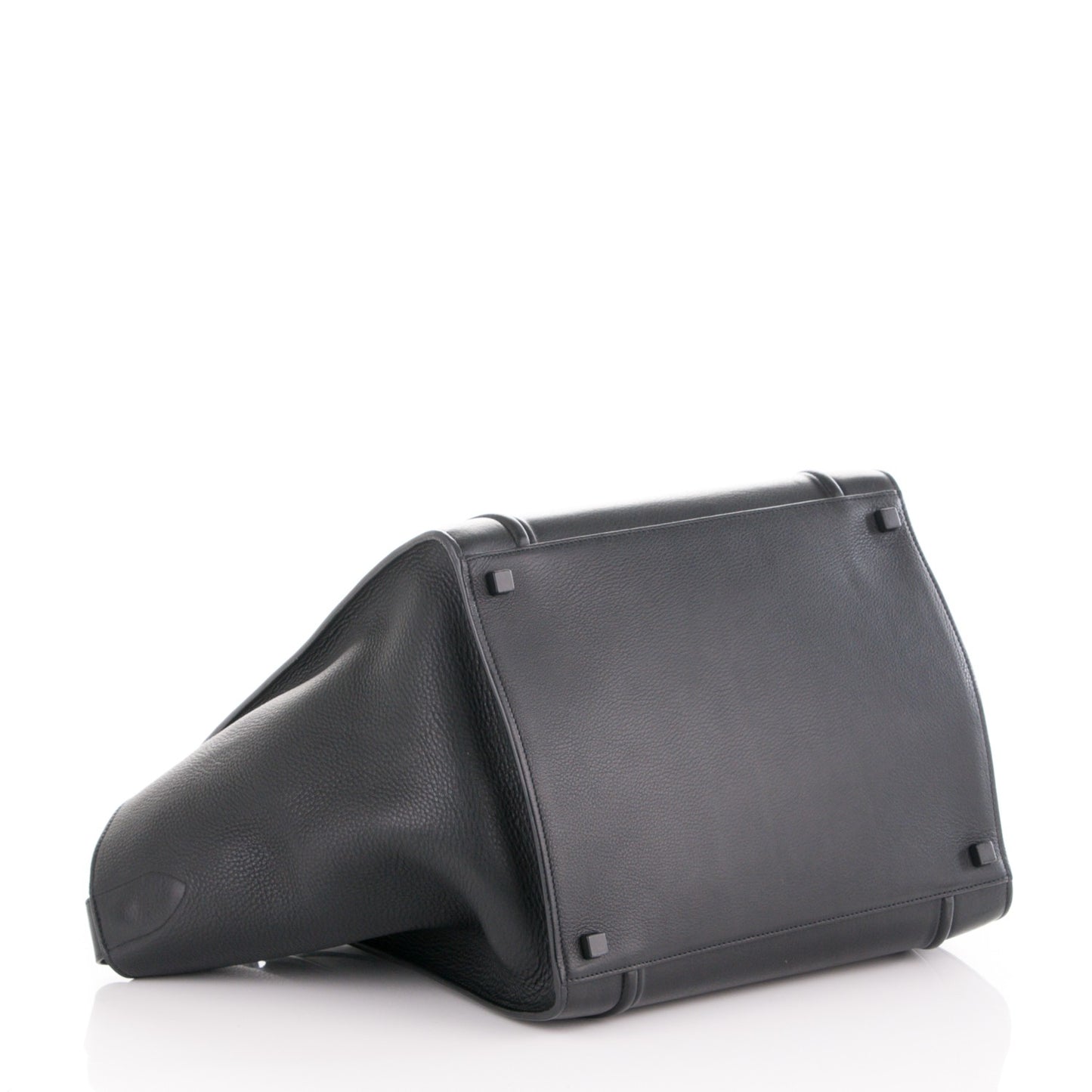 Supple Calfskin Medium Phantom Luggage Black