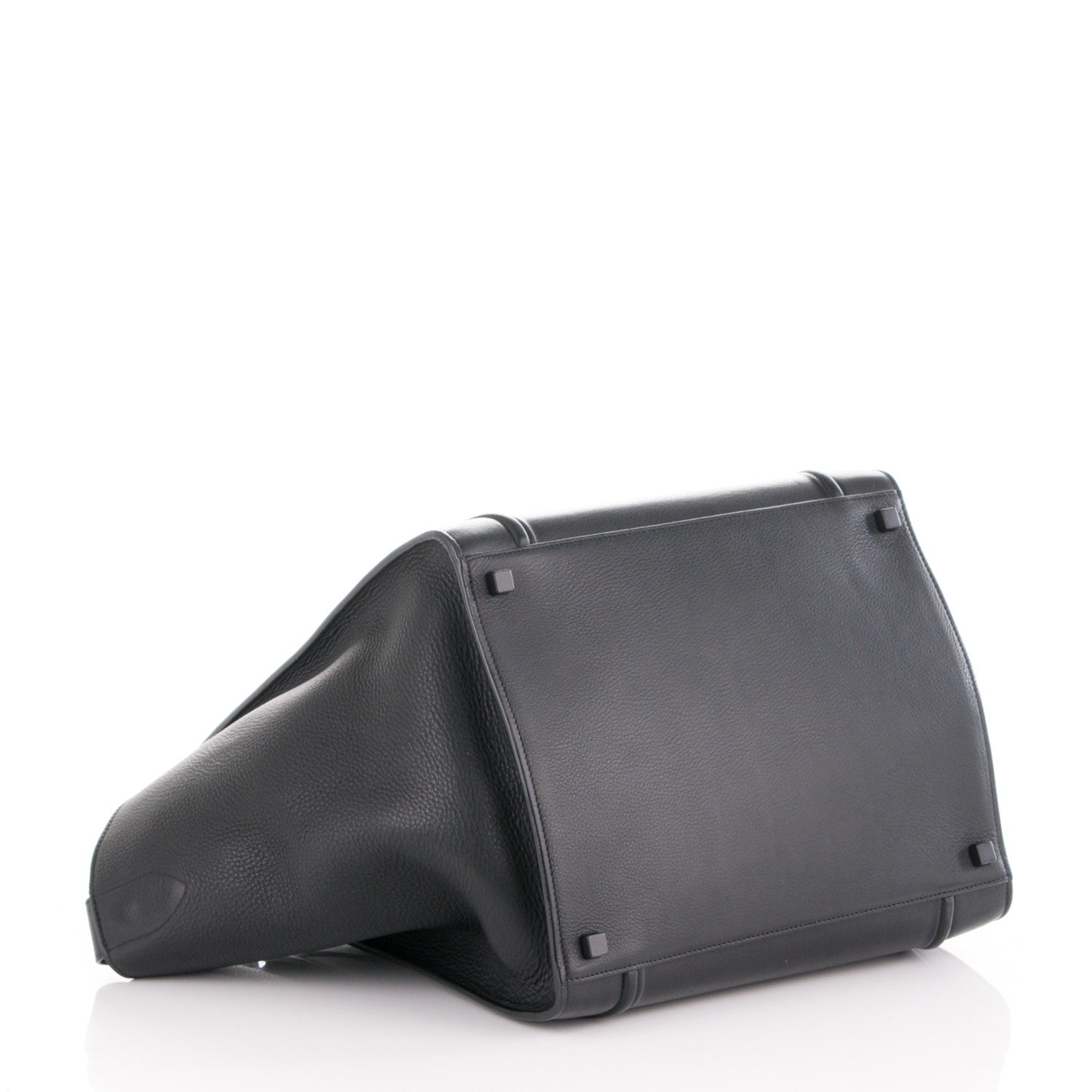 Celine Supple Calfskin Medium Phantom Luggage Black 3 of 7