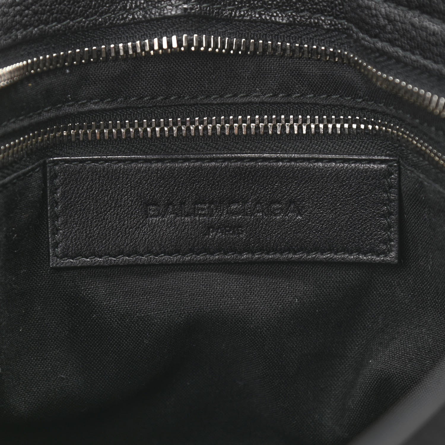 Balenciaga Chevre Silver Metallic Edge Hardware City Black 5 of 9