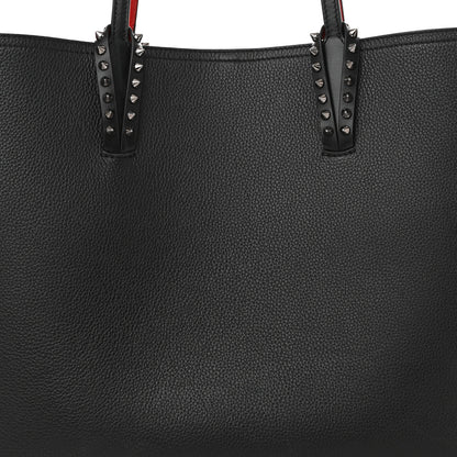 Christian Louboutin Calfskin Empire Spikes East West Cabata Tote Black 9 of 13