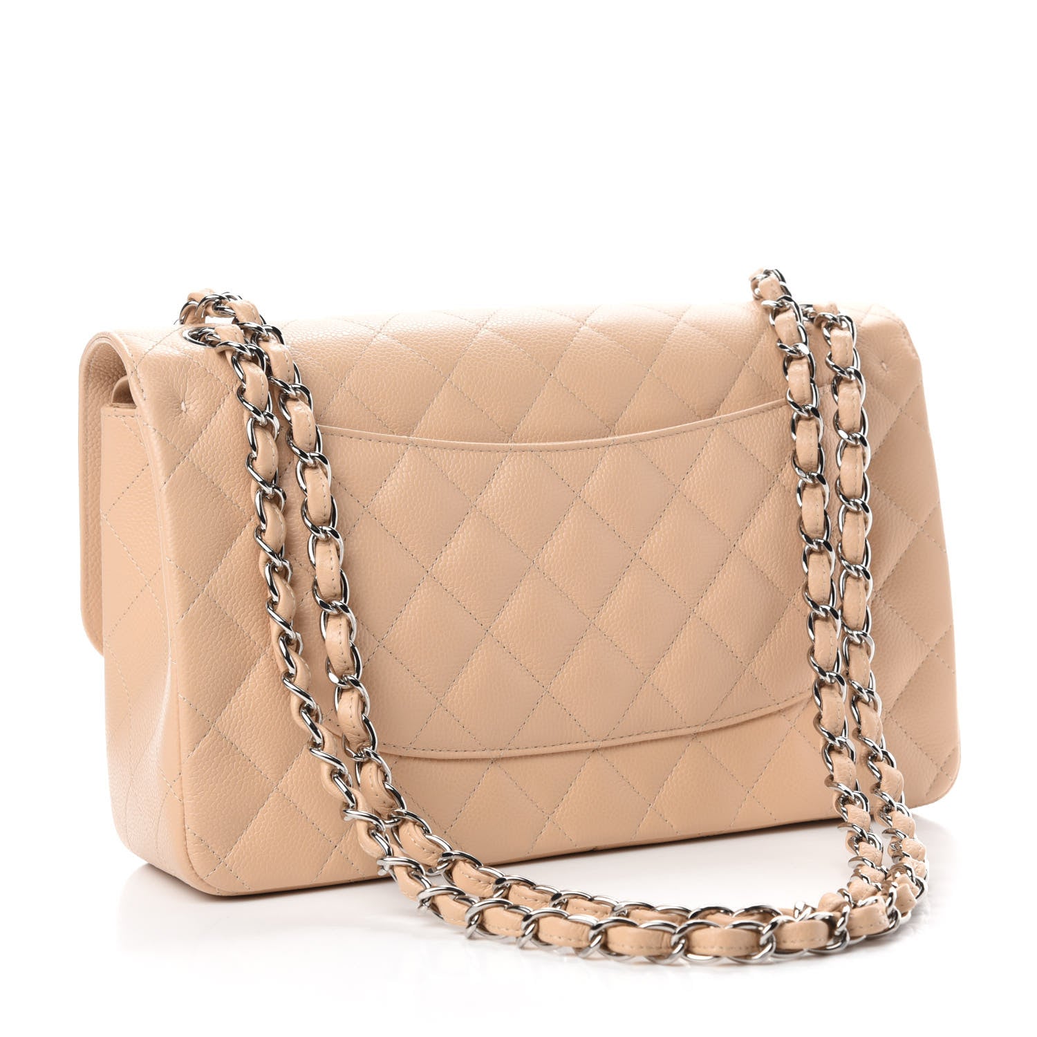 Chanel Caviar Quilted Jumbo Double Flap Beige Clair 3 of 10