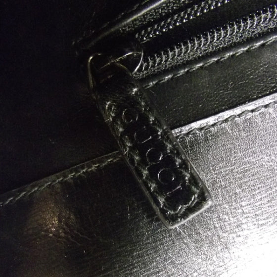 Gucci Alligator Shoulder Bag Black 10 of 11