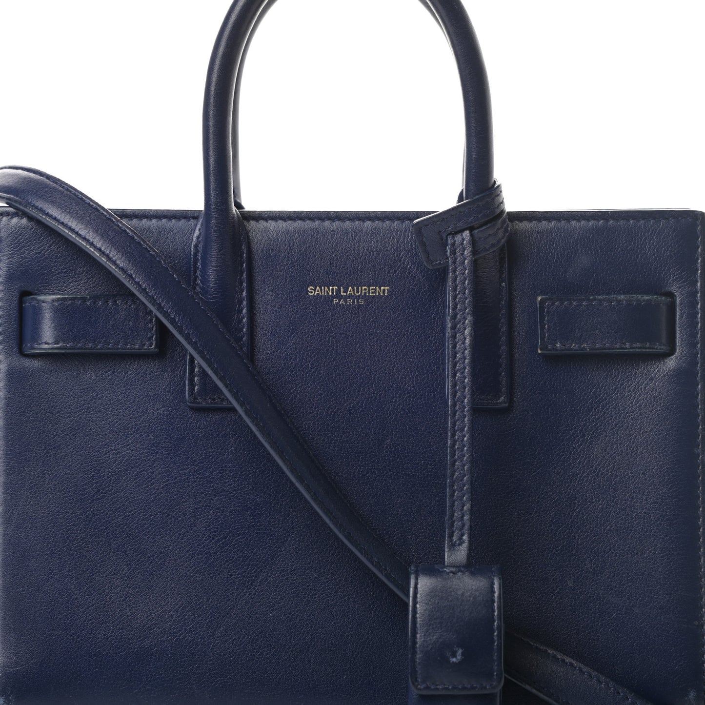 Calfskin Nano Sac De Jour Dark Blue