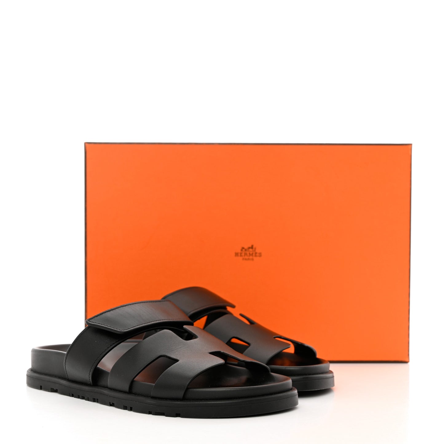 Calfskin Womens Chypre Sandals 35.5 Black