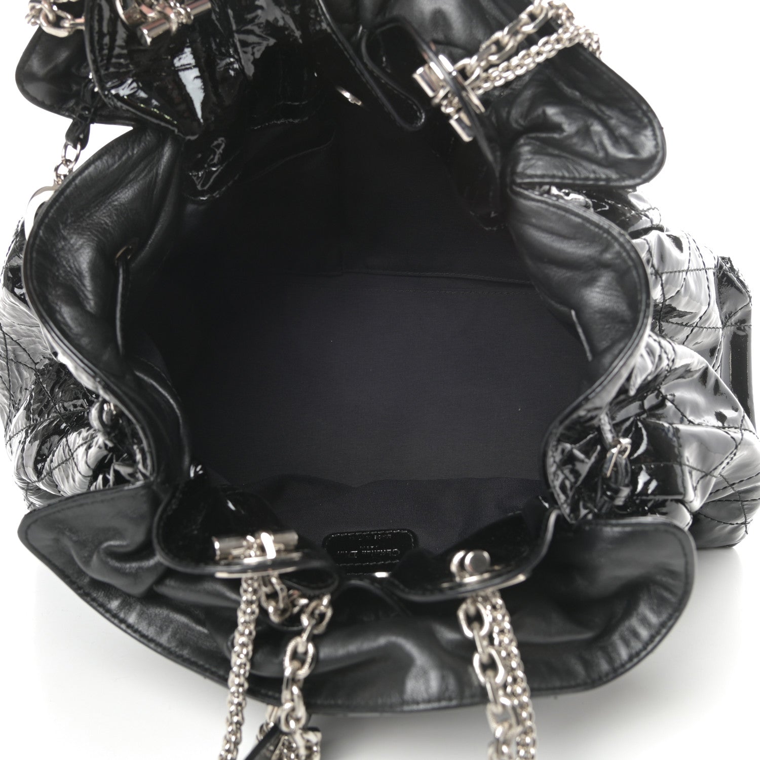 Christian Dior Patent Cannage Medium Le Trente Tote Black 5 of 10