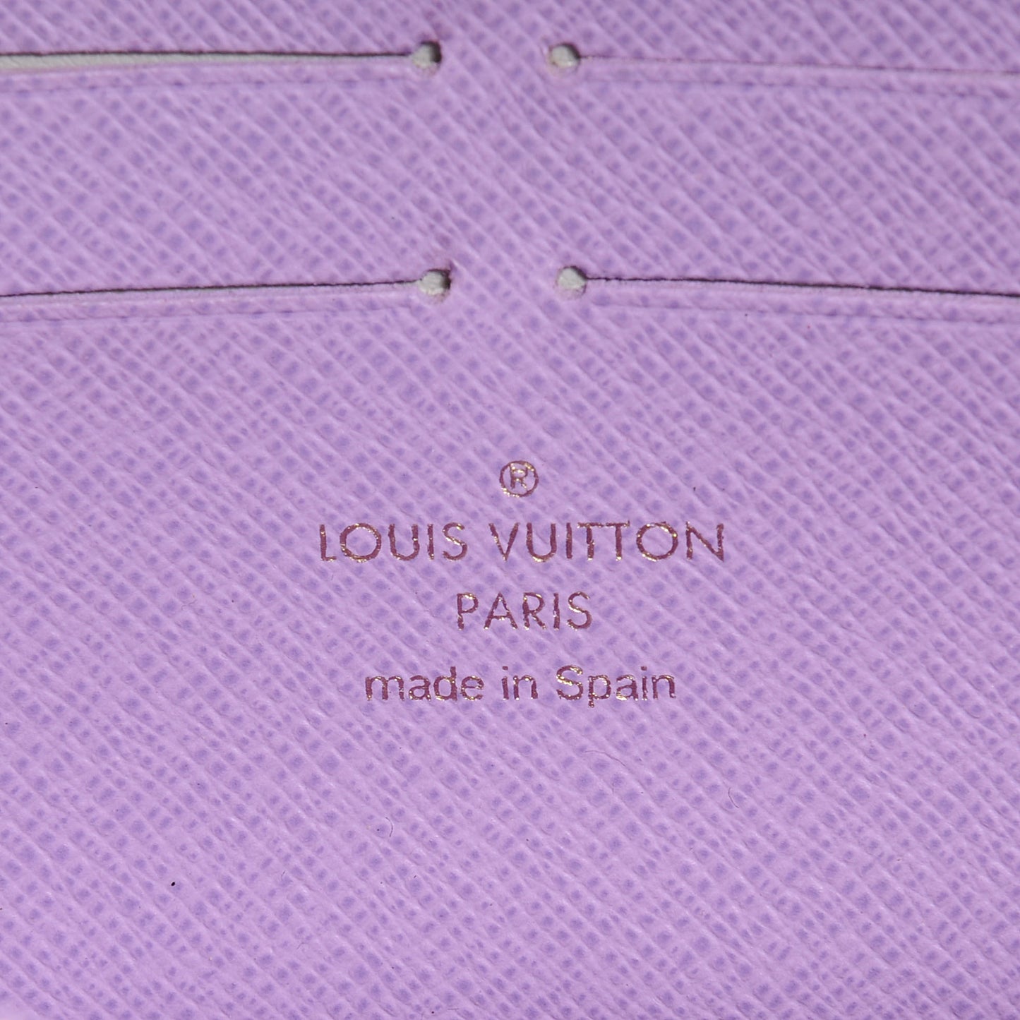 Damier Ebene Illustre Zippy Wallet Violet