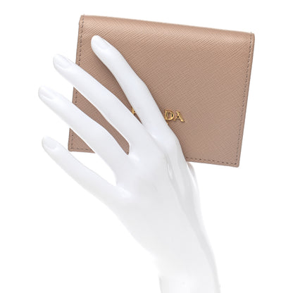 Prada Saffiano Colour Metal Bi-Fold Wallet Cammeo 2 of 8
