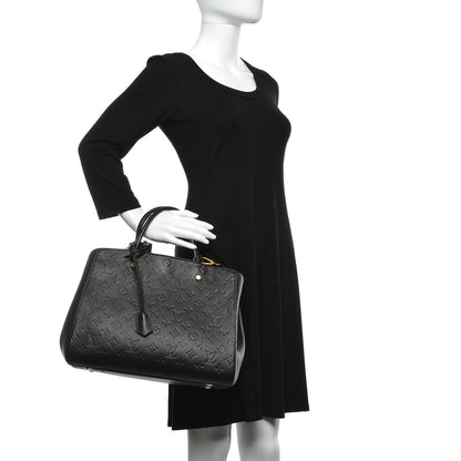 Louis Vuitton Empreinte Montaigne GM Black 3 of 9