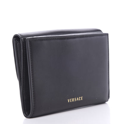 Versace Calfskin Medusa Compact Wallet Black 2 of 9