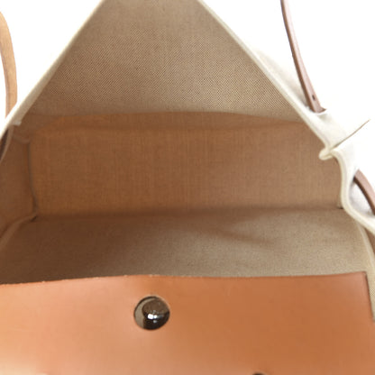 Hermes Toile Vache Calfskin Herbag 40 GM Natural 5 of 9