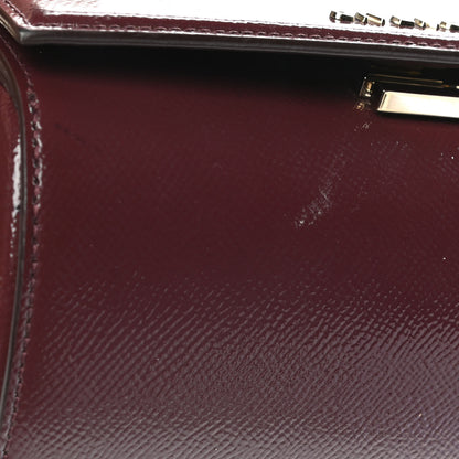 Givenchy Textured Calfskin Mini Pandora Box Chain Crossbody Bag Oxblood 12 of 12